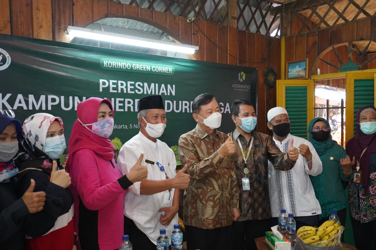 Acara Peresmian Kampung Herbal di Kelurahan Duren Tiga, Pancoran, Jakarta Selatan, Jumat (5/11).