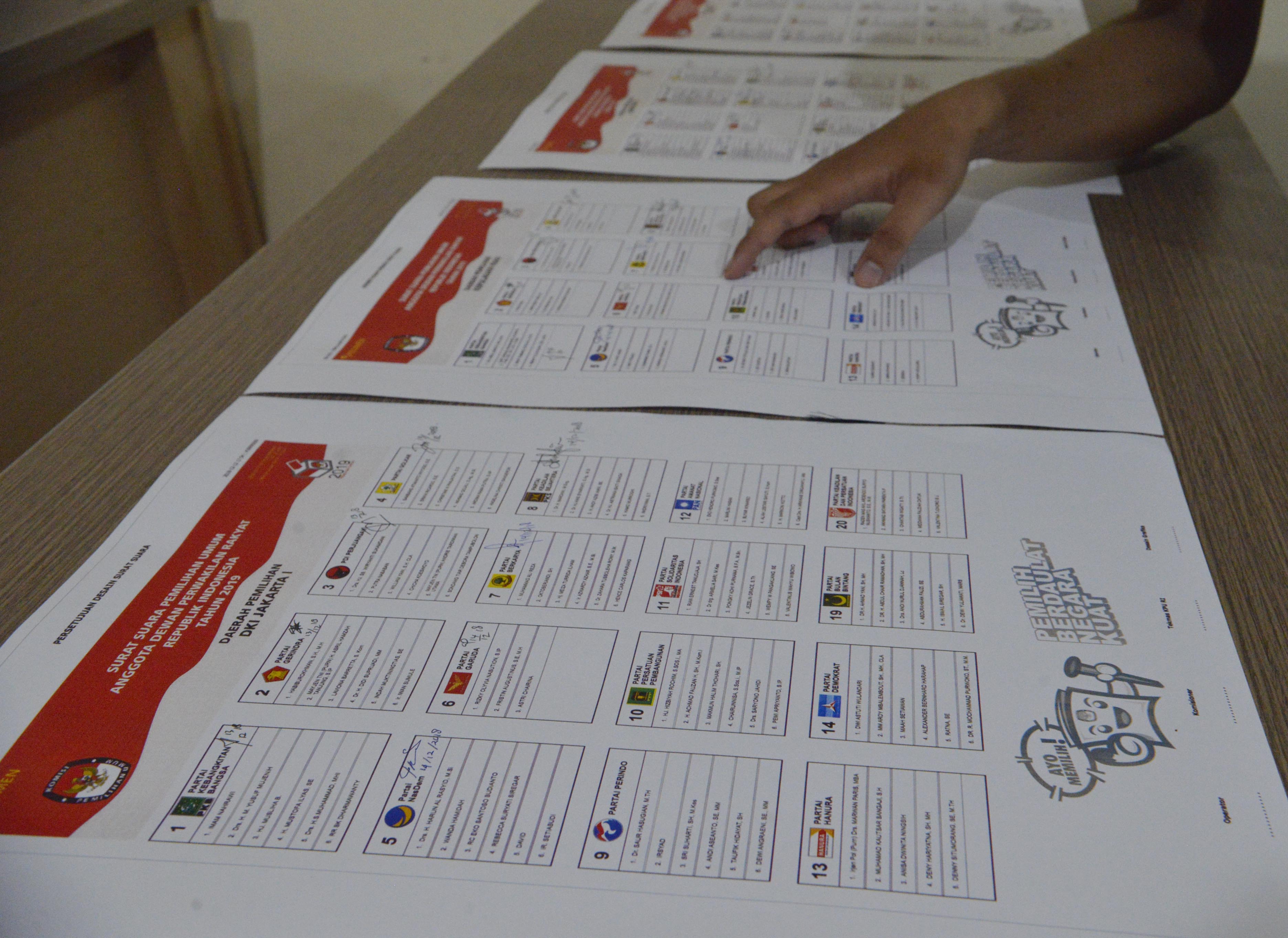 Daftar calon legislatif pemilu 2019