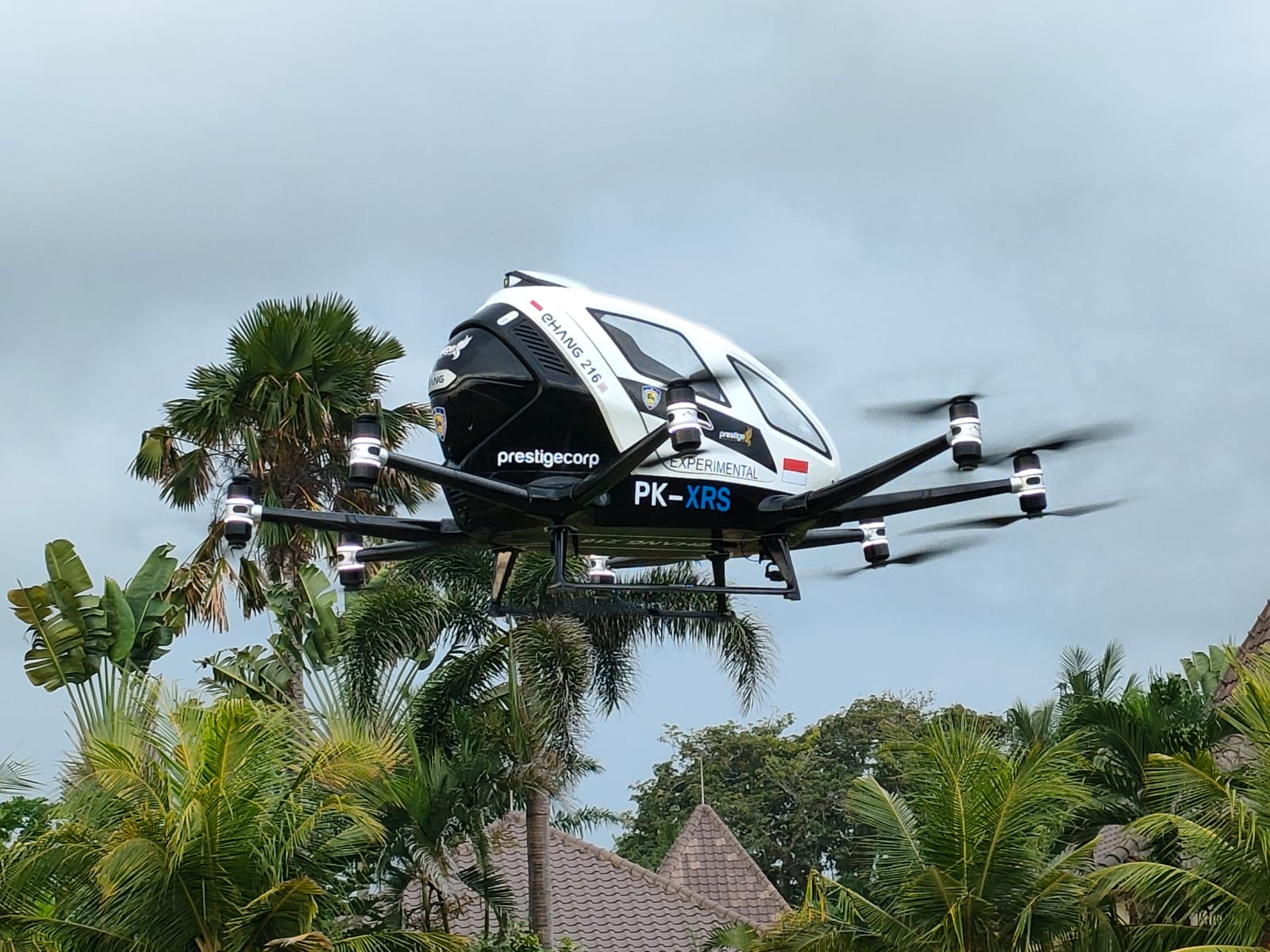 Sukses Uji Terbang di Bali, Drone Ehang 216 Siap Digunakan