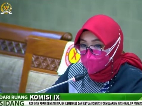 Anggota Komisi IX DPR dari Partai Gerindra drg Putih Sari.