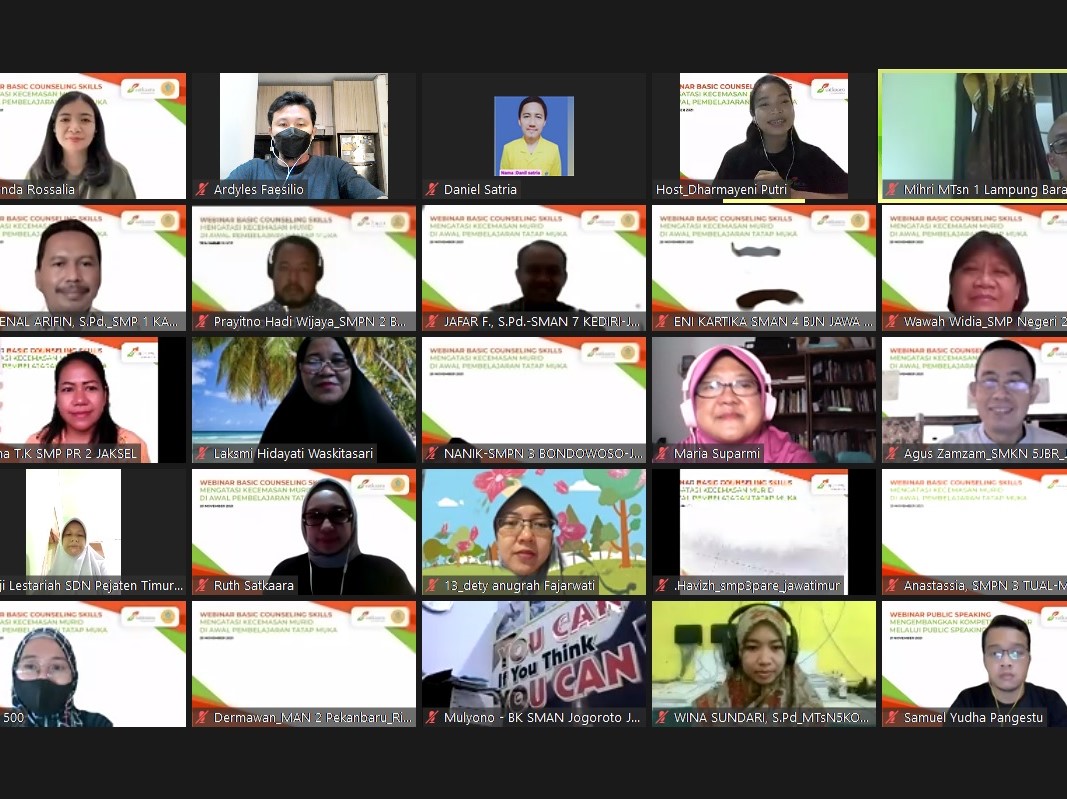 Webinar Basic Counselling Skill diselenggarakan oleh Cetta Satkaara dan Rumah Guru BK (RGBK) pada Sabtu, 20 November 2021.