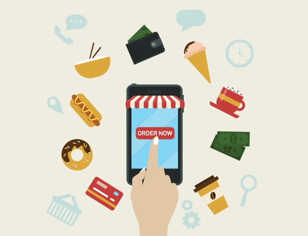 Ilustrasi startup atau usaha rintisan bidang makanan dan minuman. 