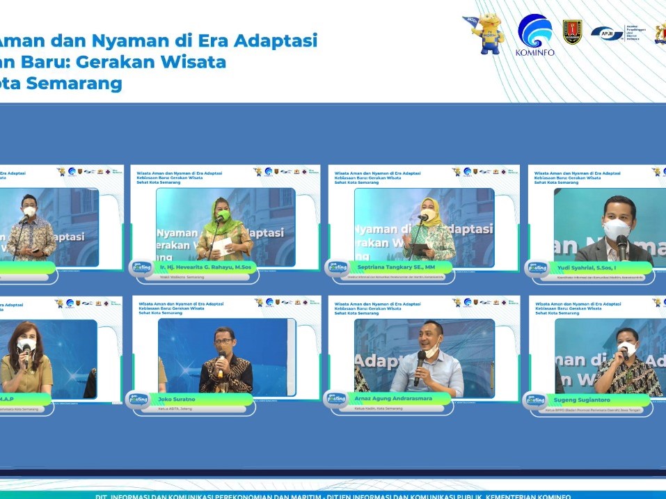 Wisata aman dan nyaman harus berkelanjutan dan dikembangkan sehingga Semarang dapat sehat aman dan menjadi tujuan utama pariwisata. 