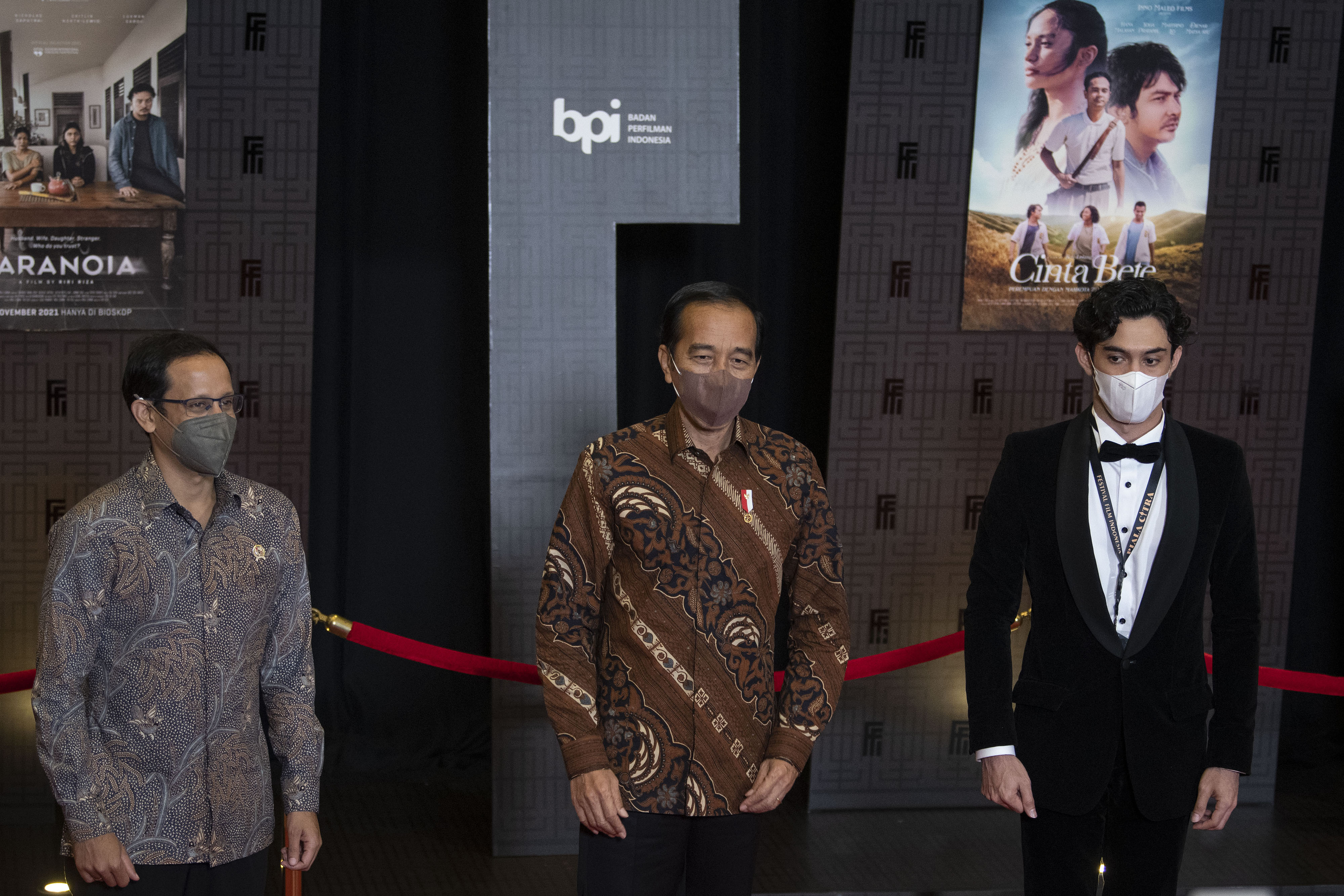 Preisiden JokoWidodo menghadiri Festival Film Indonesia 2021