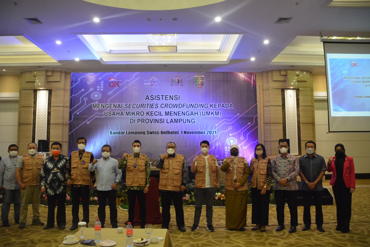 OJK Lampung saat peluncuran  Securities Crowdfunding 