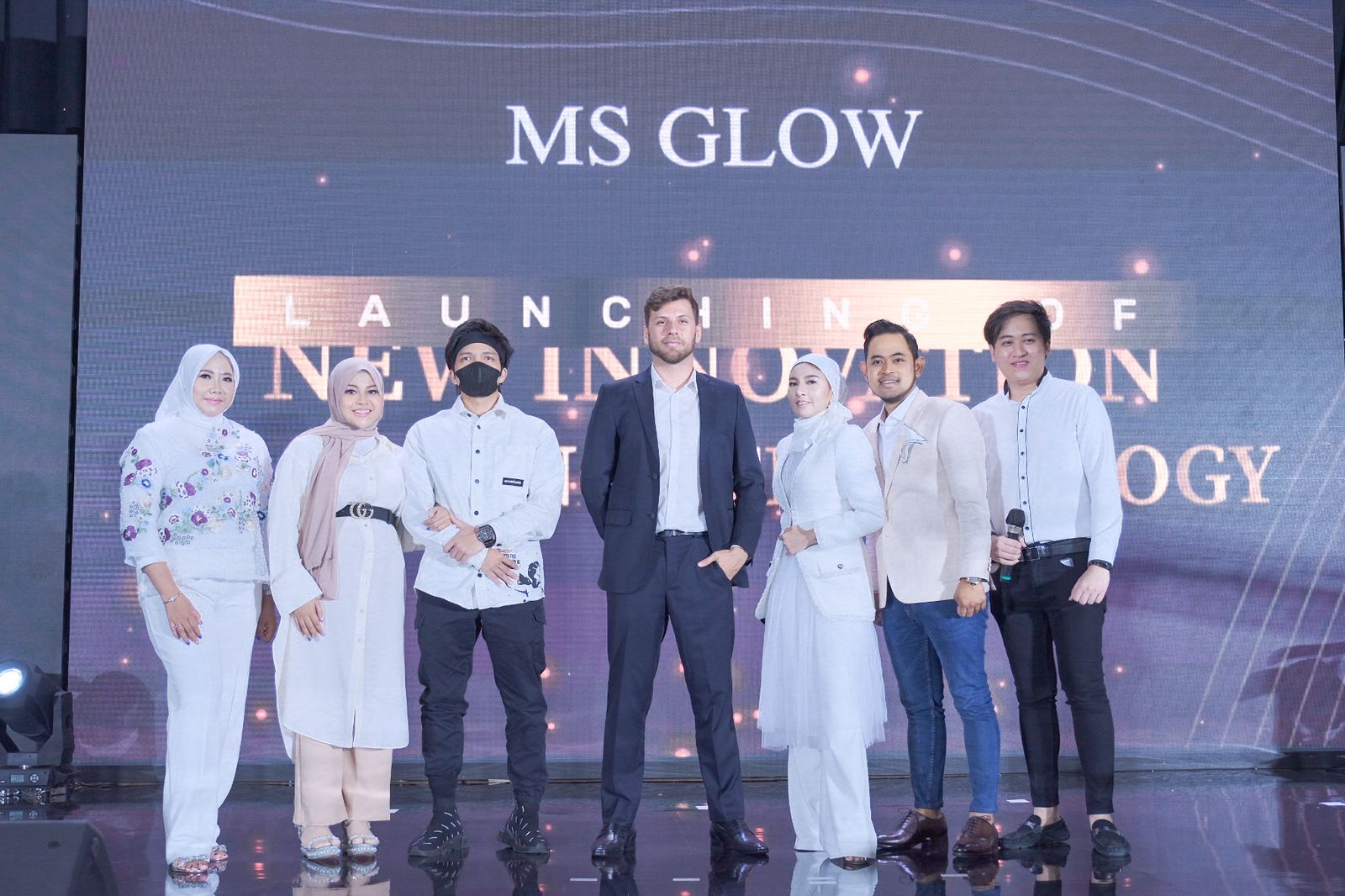Acara peluncuran produk baru Ms Glow.