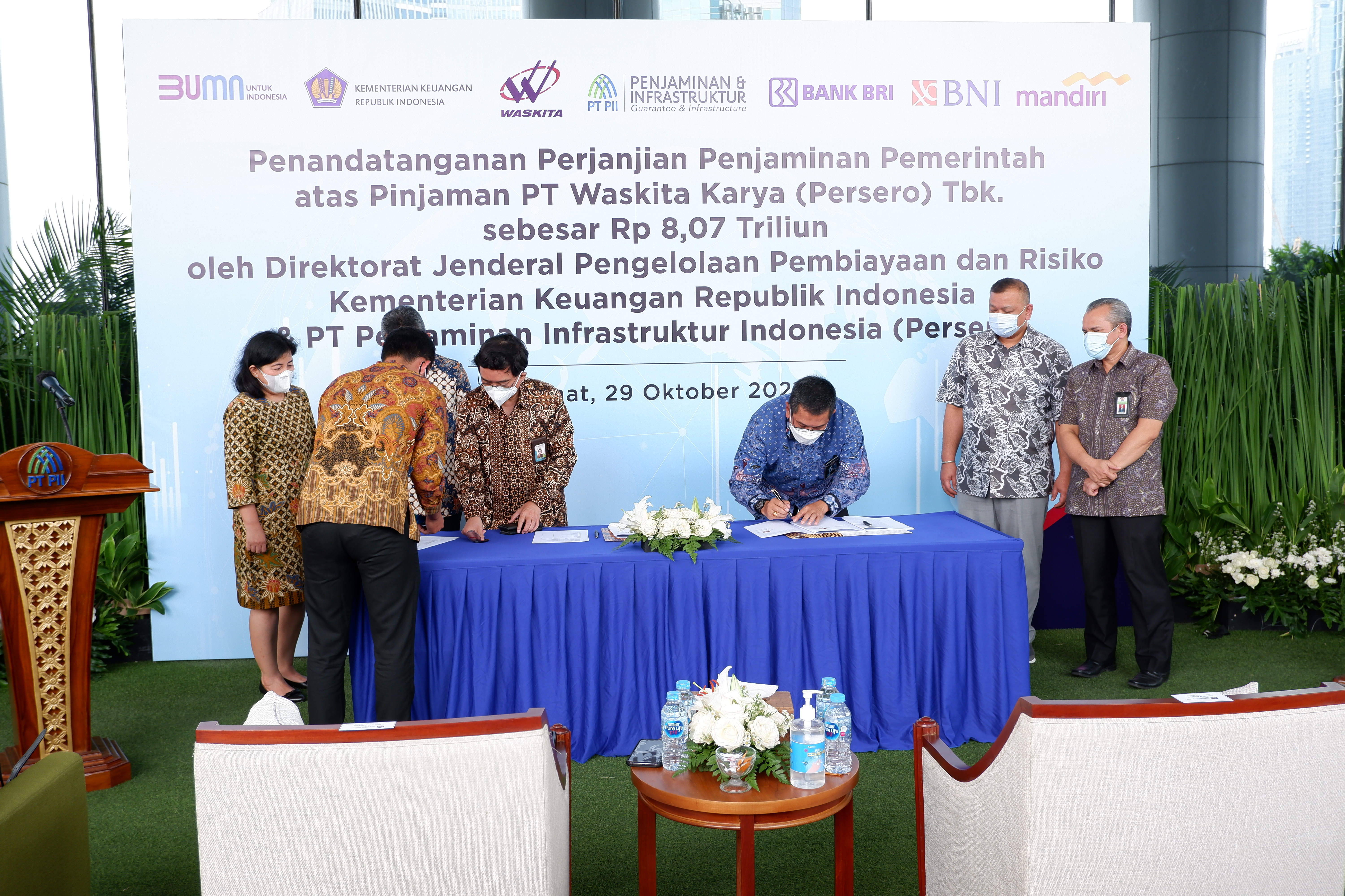 Perjanjian Penjaminan Pemerintah atas Pinjaman Waskita