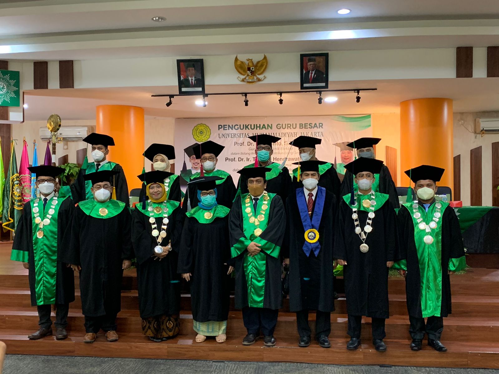 Acara pengukuhan Guru Besar di UMJ, Selasa (23/11)