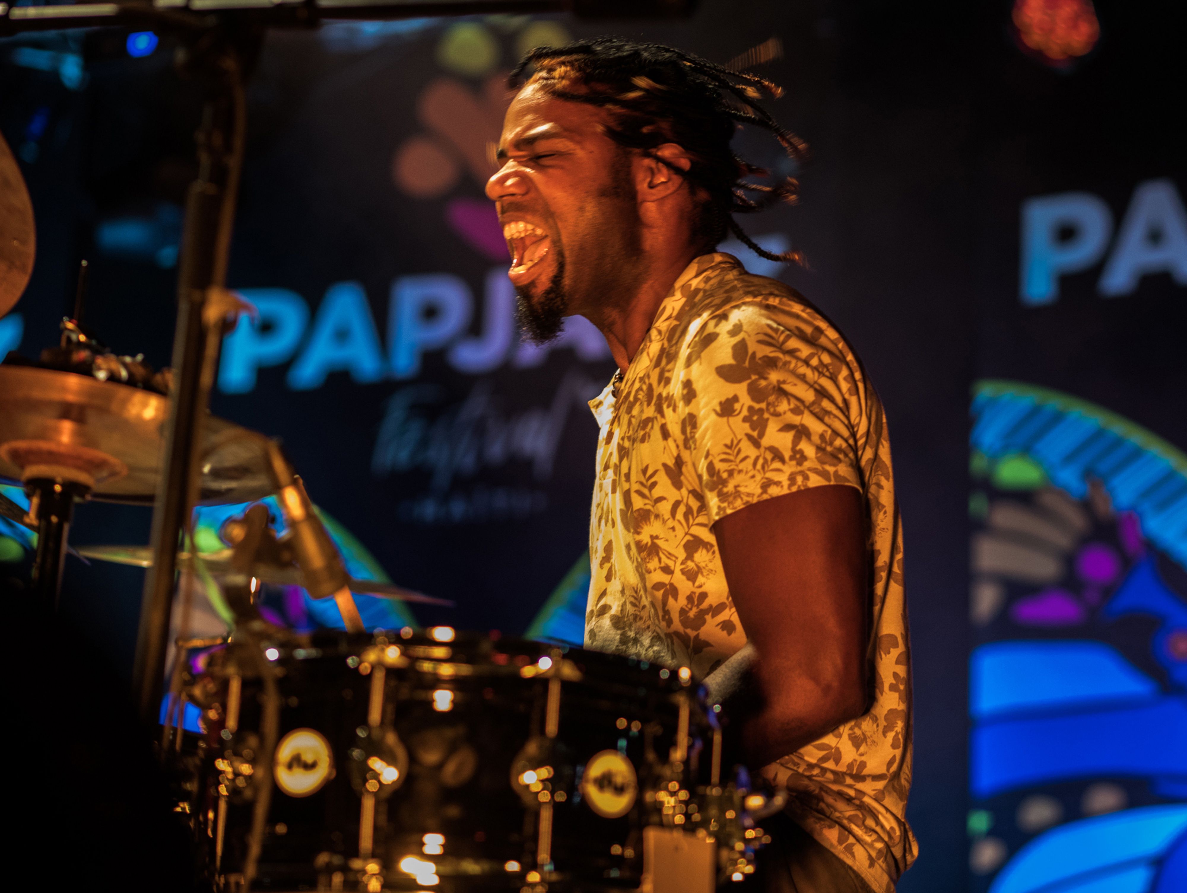 Salah satu penampil pada pegelaran Port-au-Prince International Jazz Festival 