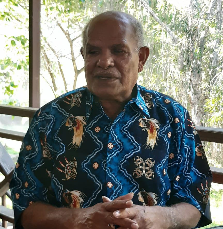 Ketua Lembaga Musyawarah Adat (LMA) Port Numbay, George Awie.