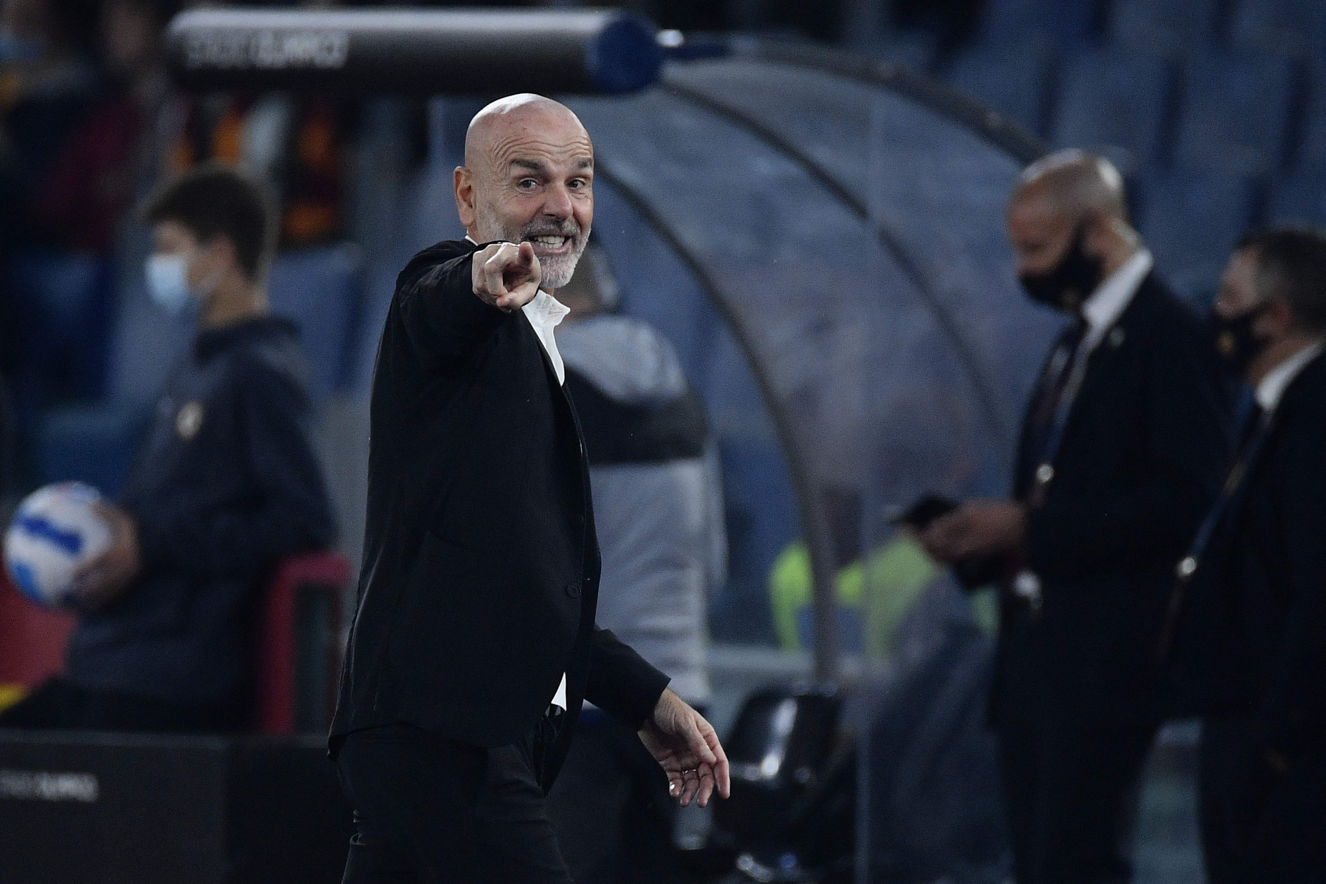 Pelatih AC Milan Stefano Pioli