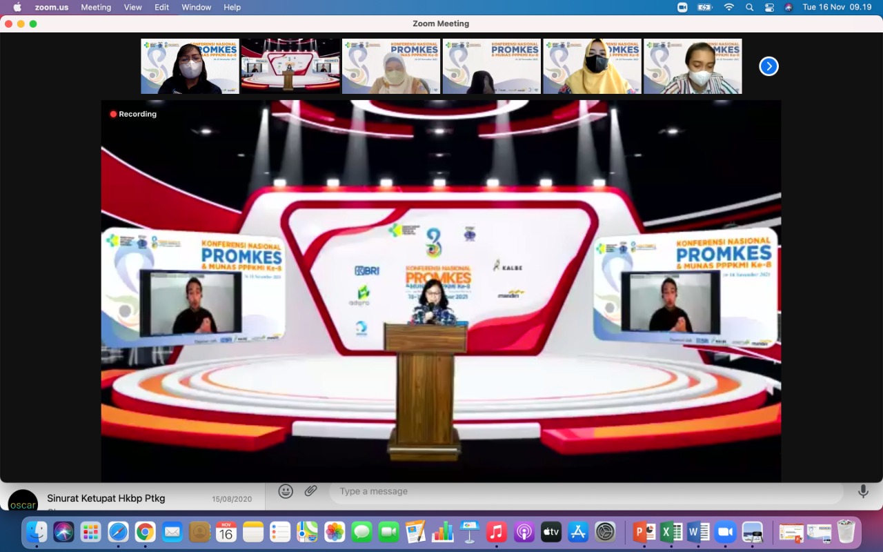 Konferensi Nasional Promosi Kesehatan (Konas Promkes) ke-8 tahun 2021. 