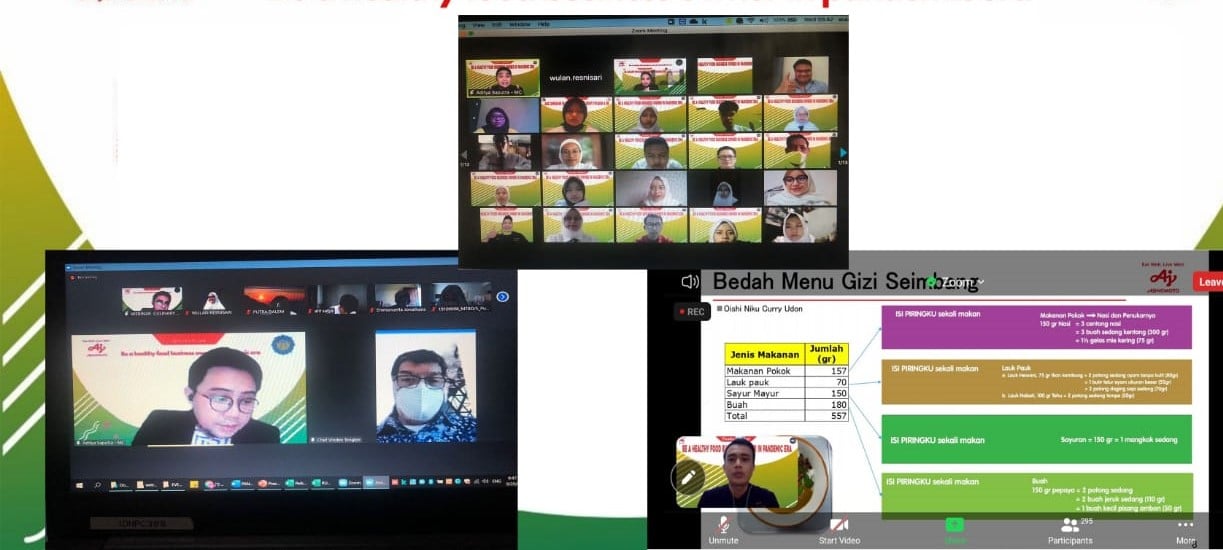 Dalam upaya mendukung para calon wirausaha kuliner di Tanah Air digelar webinar bertema tema ‘Be a Healthy Food Business Owner’.