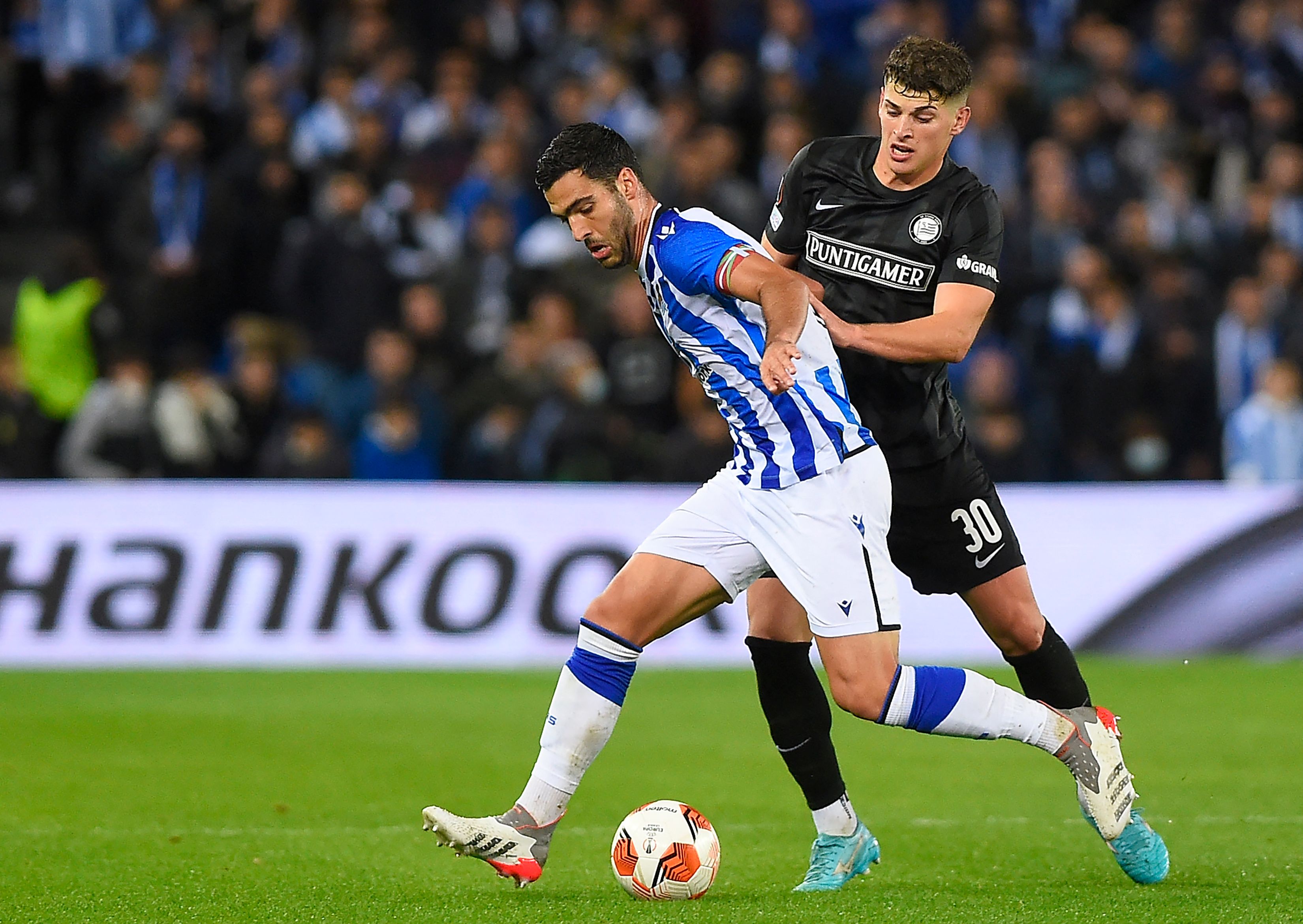 Laga Liga Europa antara Real Sociedad dan Sturm Graz.