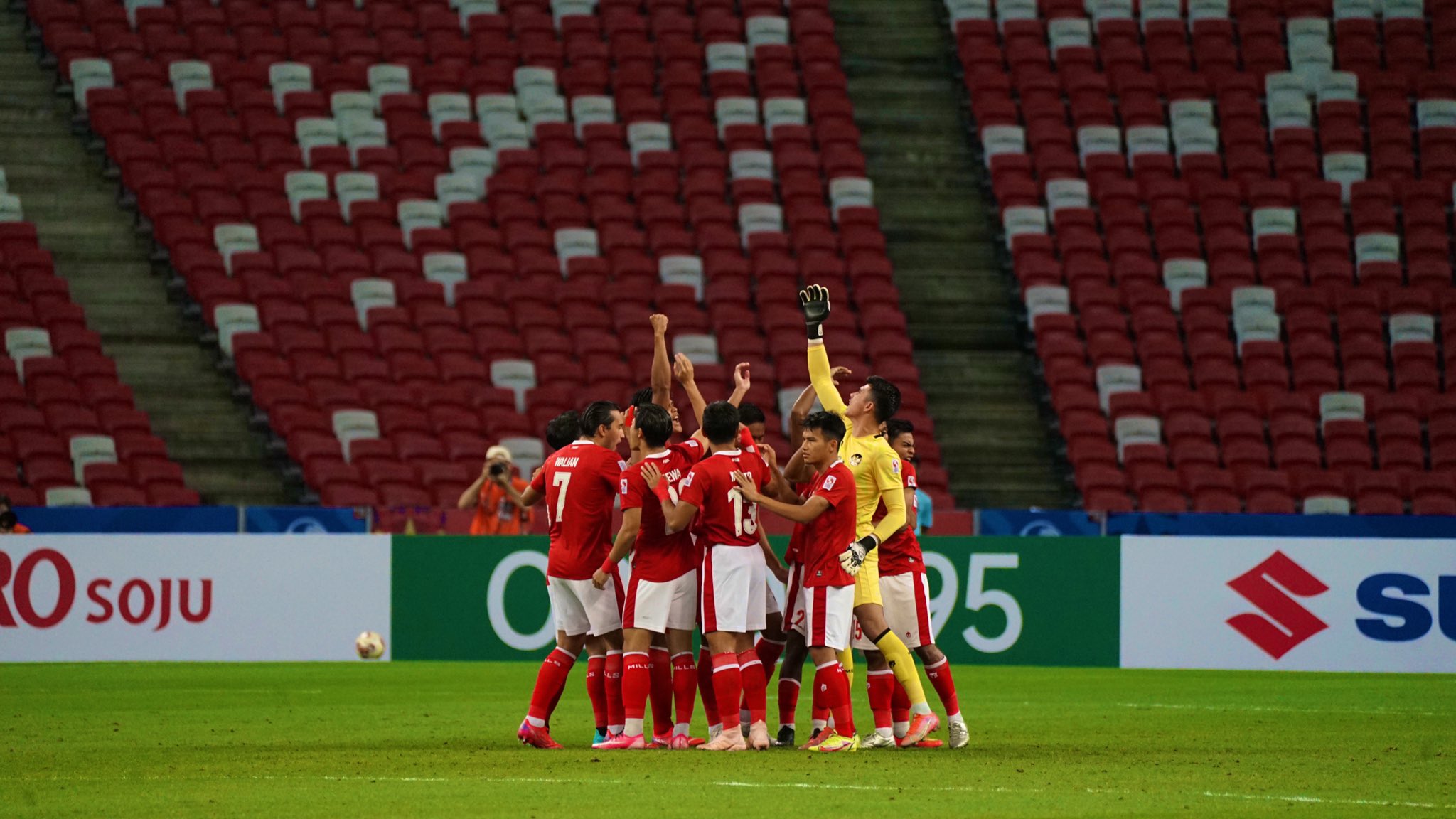 Para pemain timnas Indonesia.