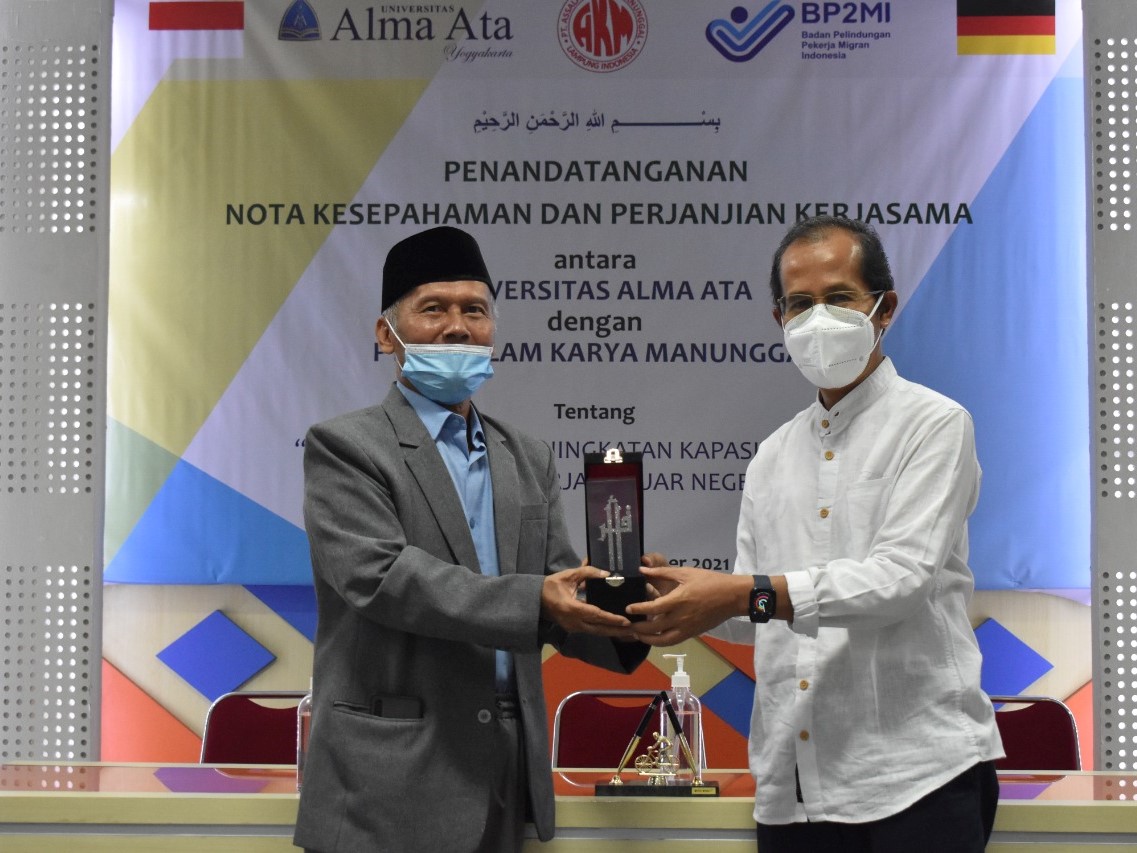 Program kerja sama keduanya berupa penyiapan kemampuan berbahasa Jerman dengan sertifikasi B.2 bagi perawat dari Indonesia.