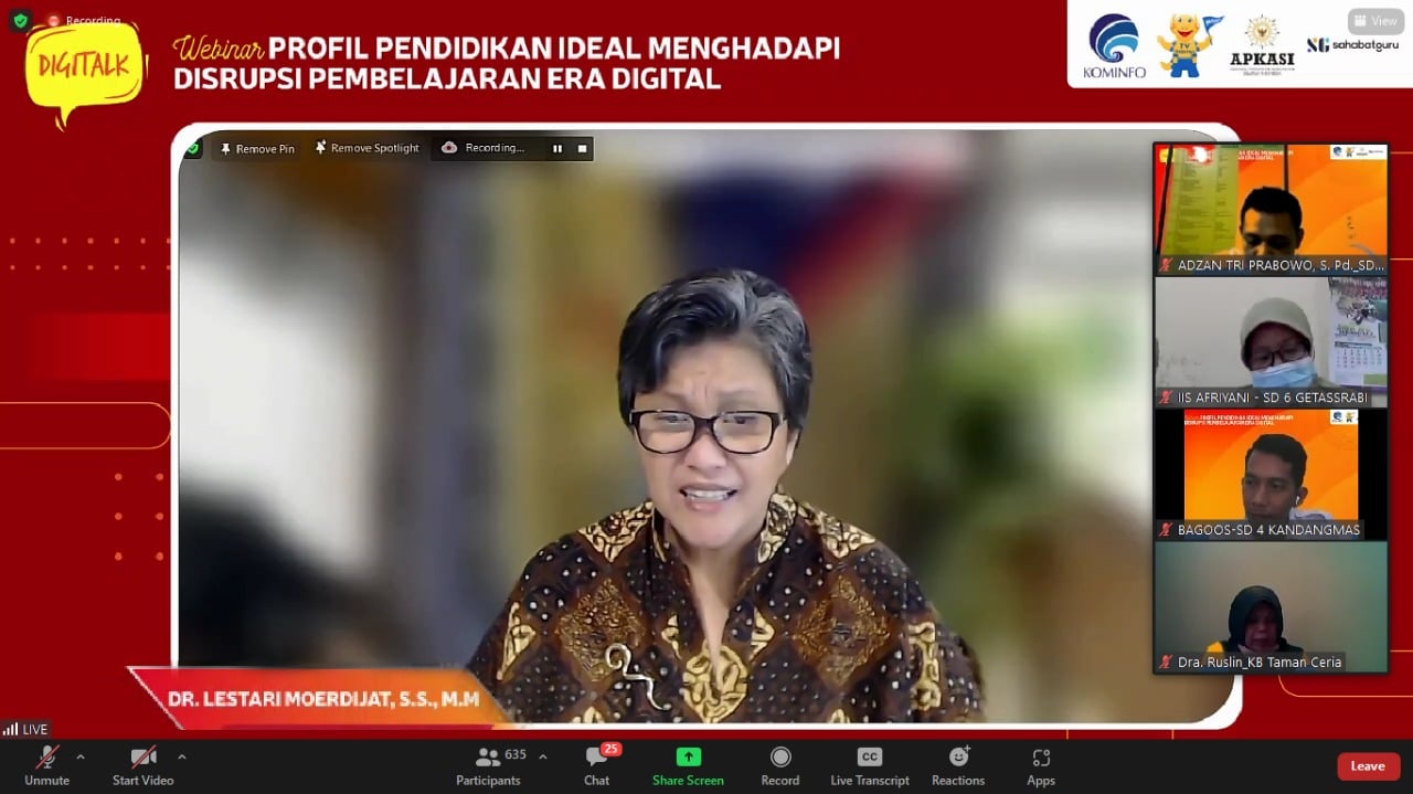 Transformasi Sistem Pendidikan Digital harus Menyeluruh