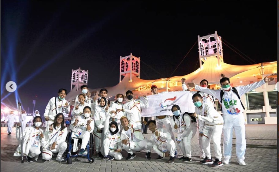 Kontingen Indonesia yang berlaga di AYPG 2021.