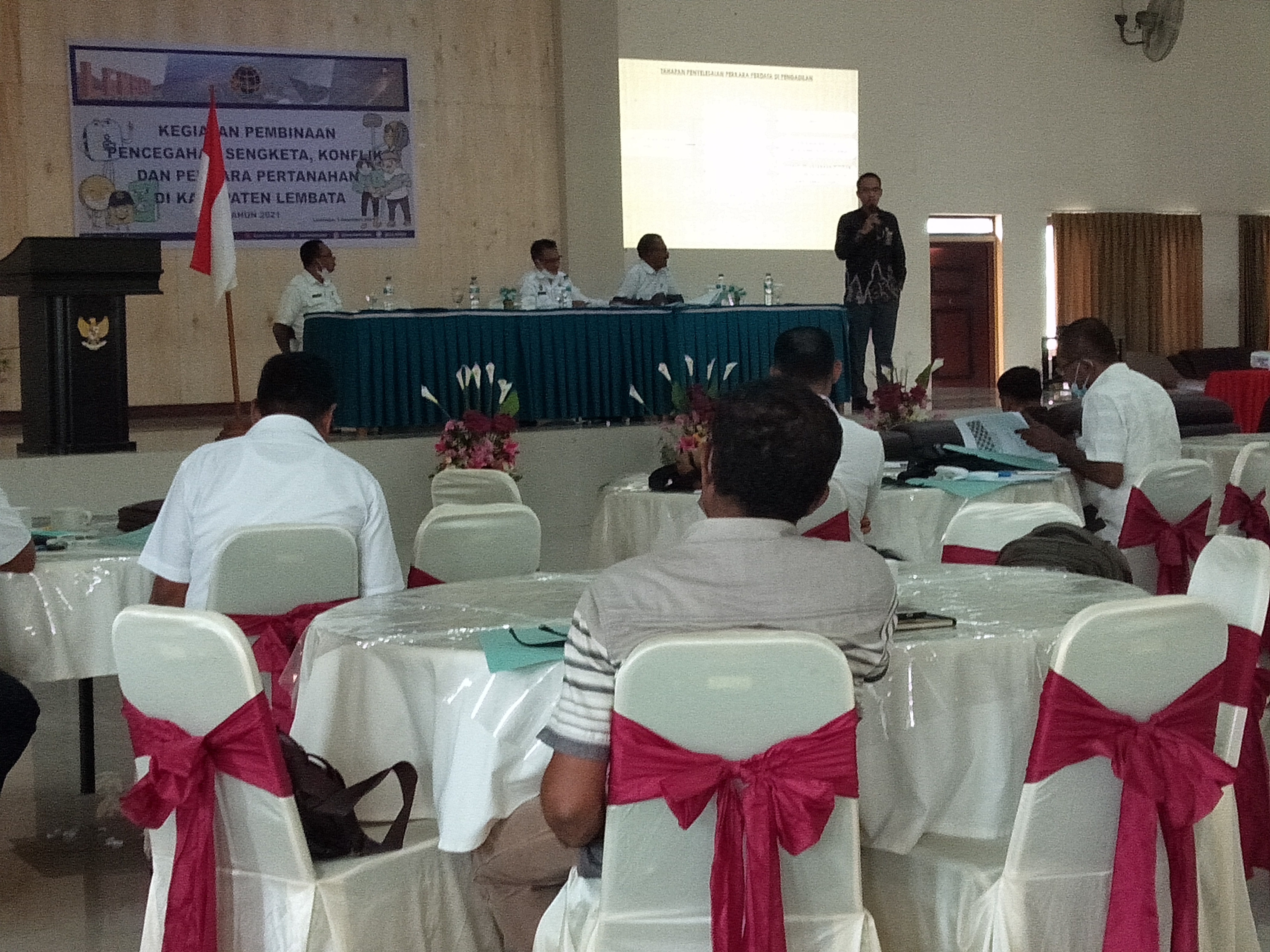  Acara Pembinaan Pencegahan, Sengketa, Konflik, dan Perkara Pertanahan yang digelar Kantor BPN Kabupaten Lembata, NTT