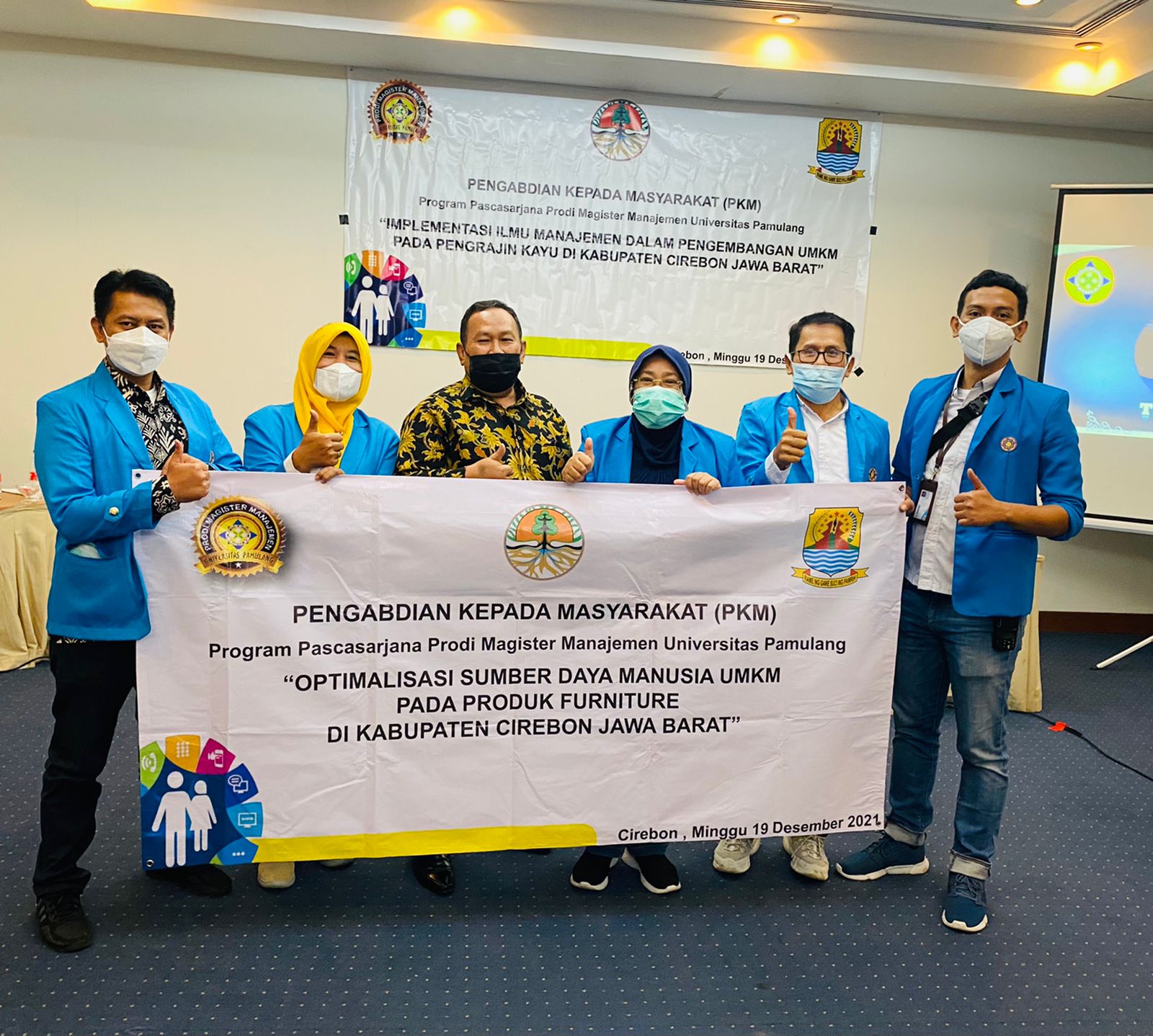 Kegiatan Pengabdian Kepada Masyarakat dari mahasiswa Program Pascasarjana Prodi Magister Manajemen Unpam di Kota Cirebon, Jawa Barat.    