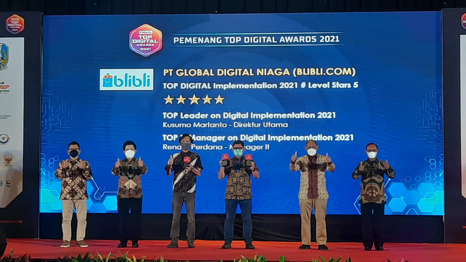 Kapabilitas Teknologi Blibli Raih Tiga Penghargaan di TOP DIGITAL Awards 2021 