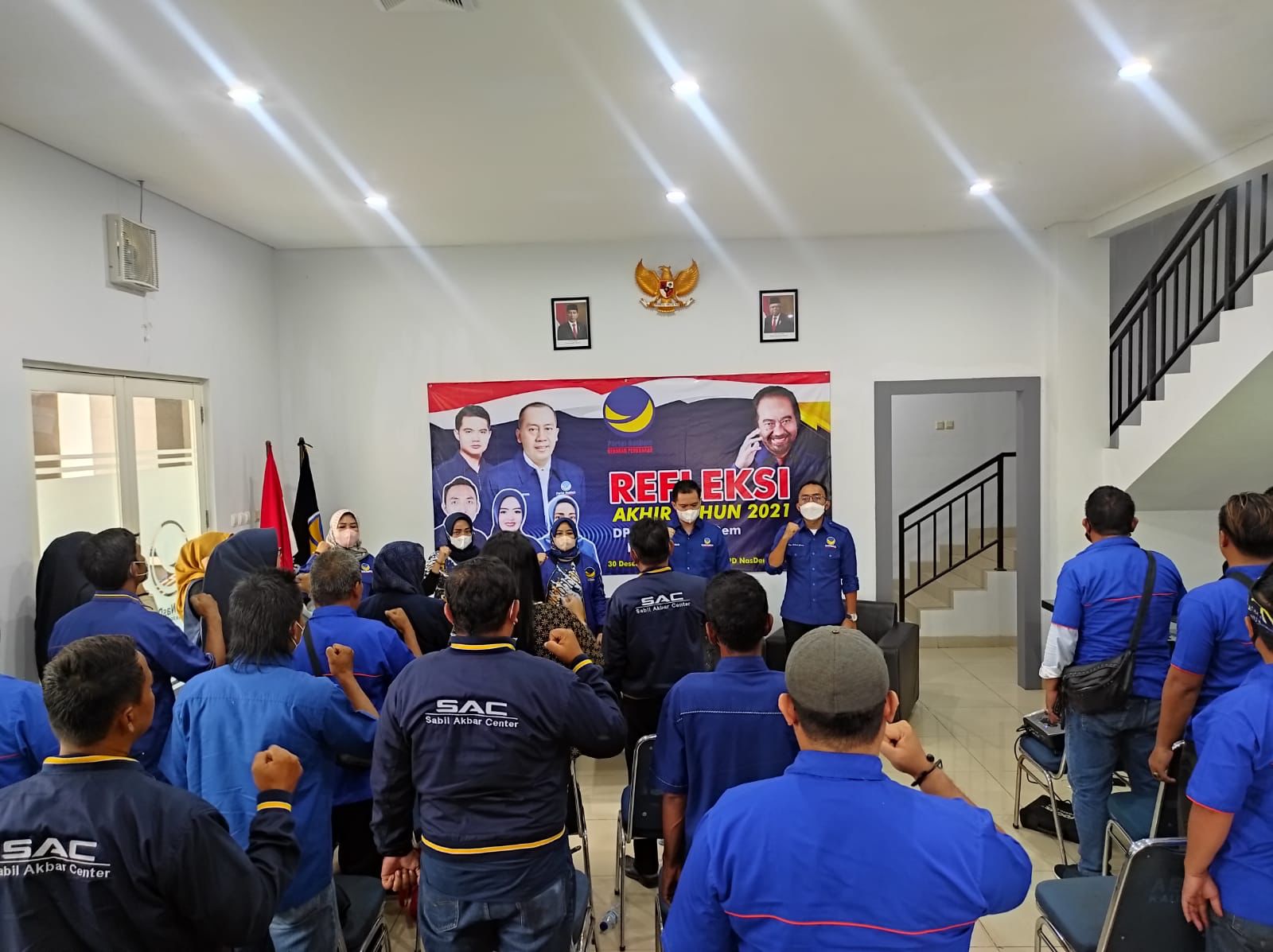 Acara refleksi Akhir Tahun 2021 DPD Partai NasDem Karawang, Kamis (30/12)