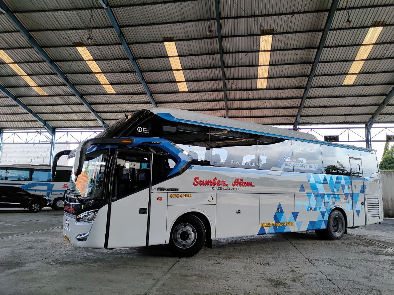Bus Sumber Alam dengan Bio Smart and Safe Bus.
