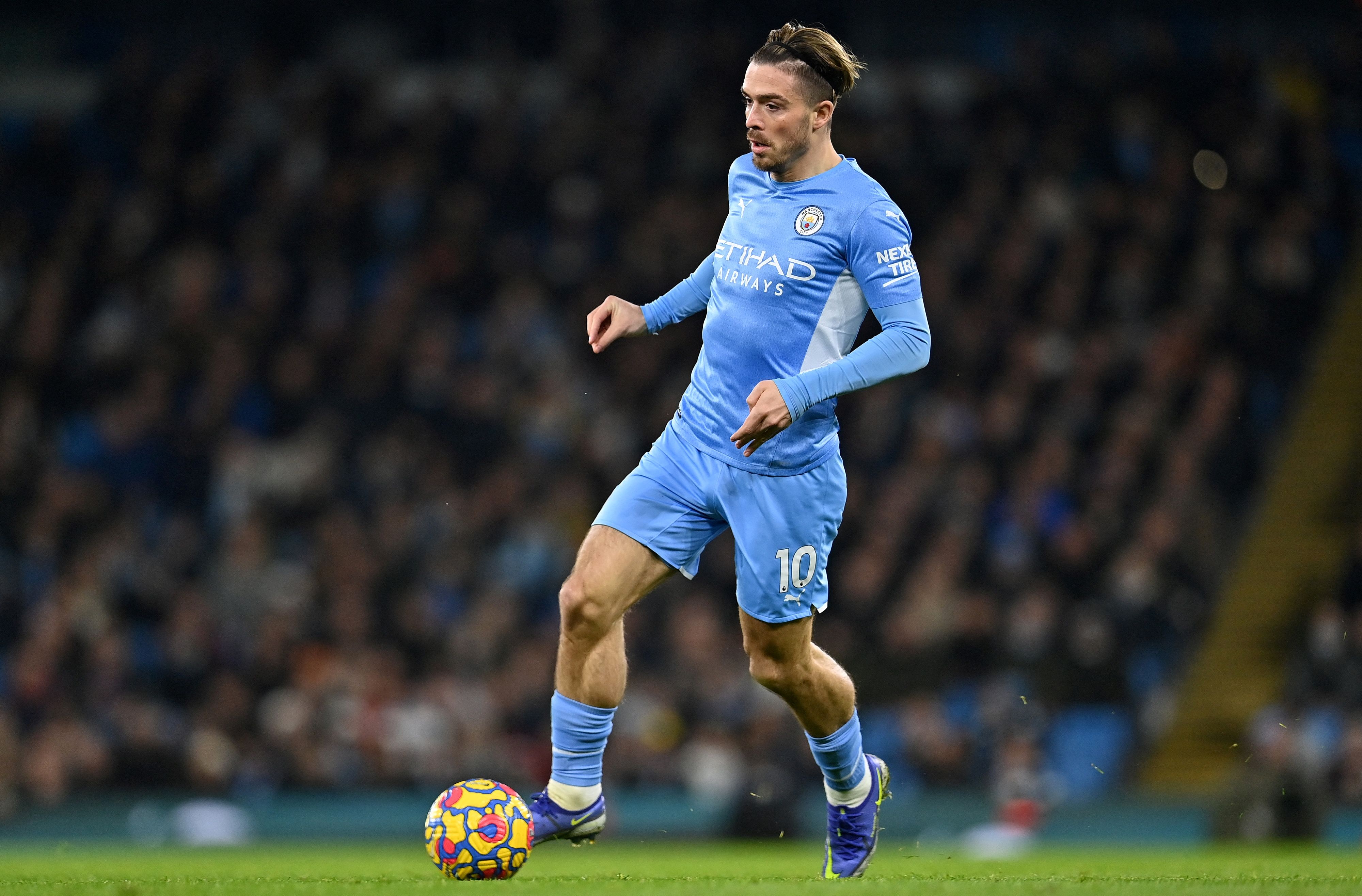 Gelandang Manchester City Jack Grealish 