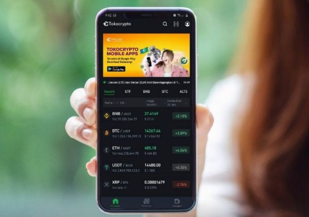 Aplikasi tokocrypto