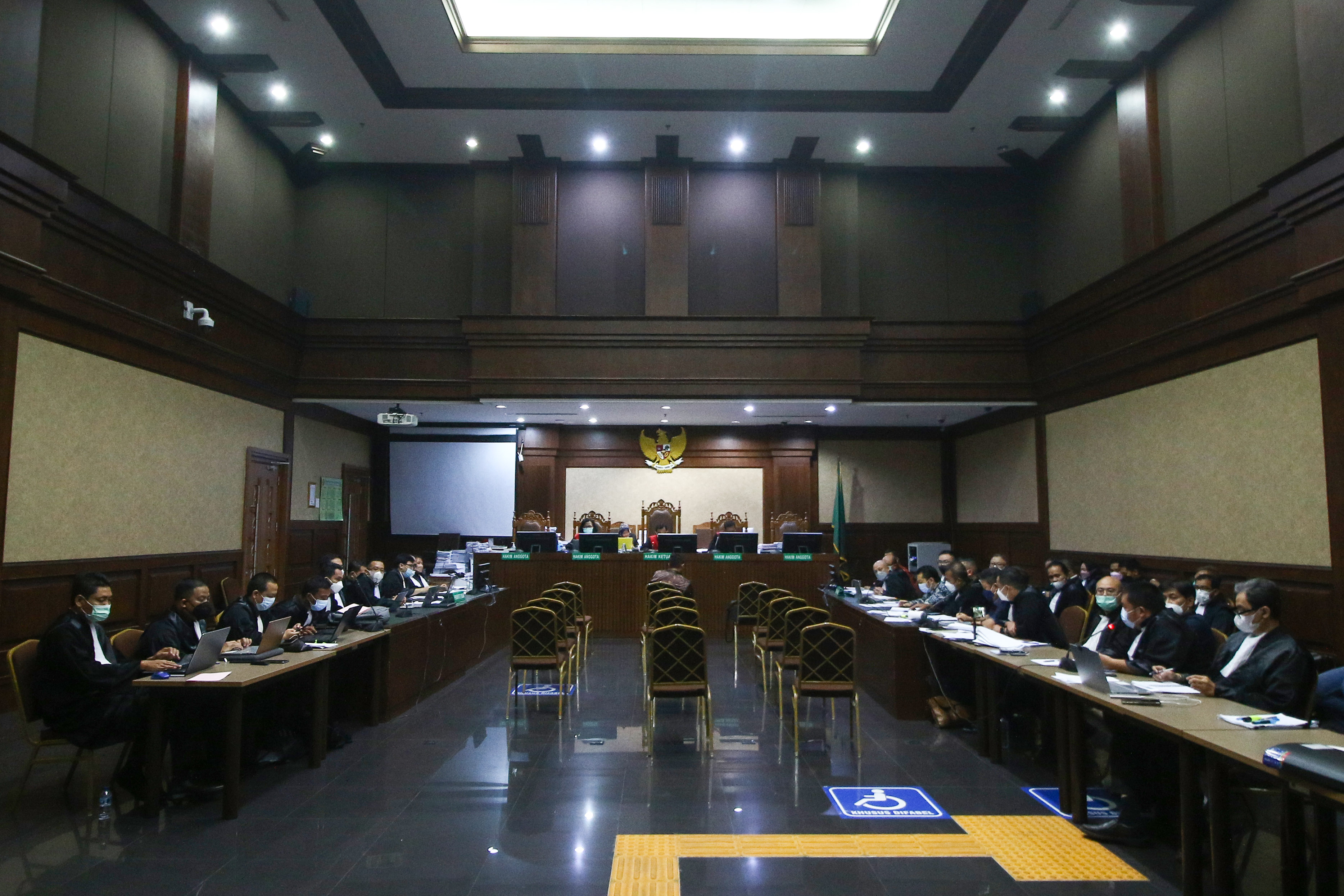 Suasana persidangan kasus korupsi Asabri