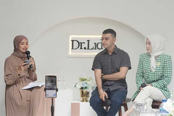 Acara peluncuran produk skincare Dr. Lid+