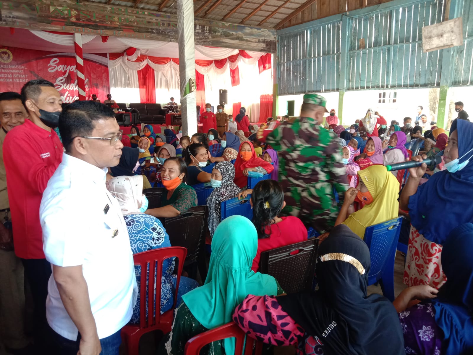 Pemkab Muratara Giatkan Vaksinasi di Pemukiman Suku Anak Dalam