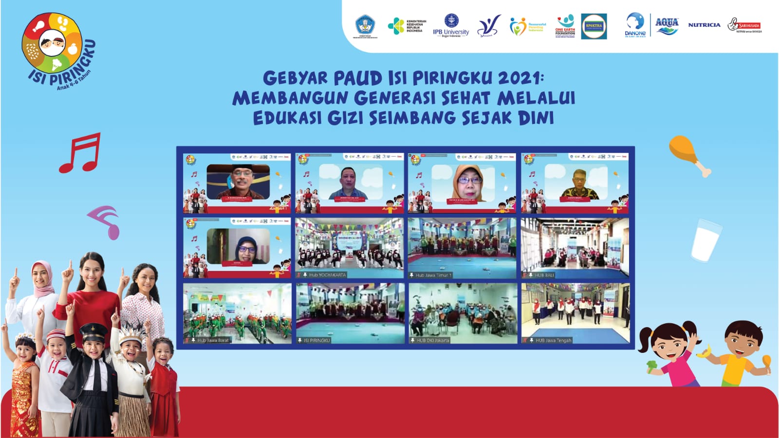 Gebyar Isi Piringku PAUD Mengajak Guru dan Orangtua Beri Anak Gizi Seimbang