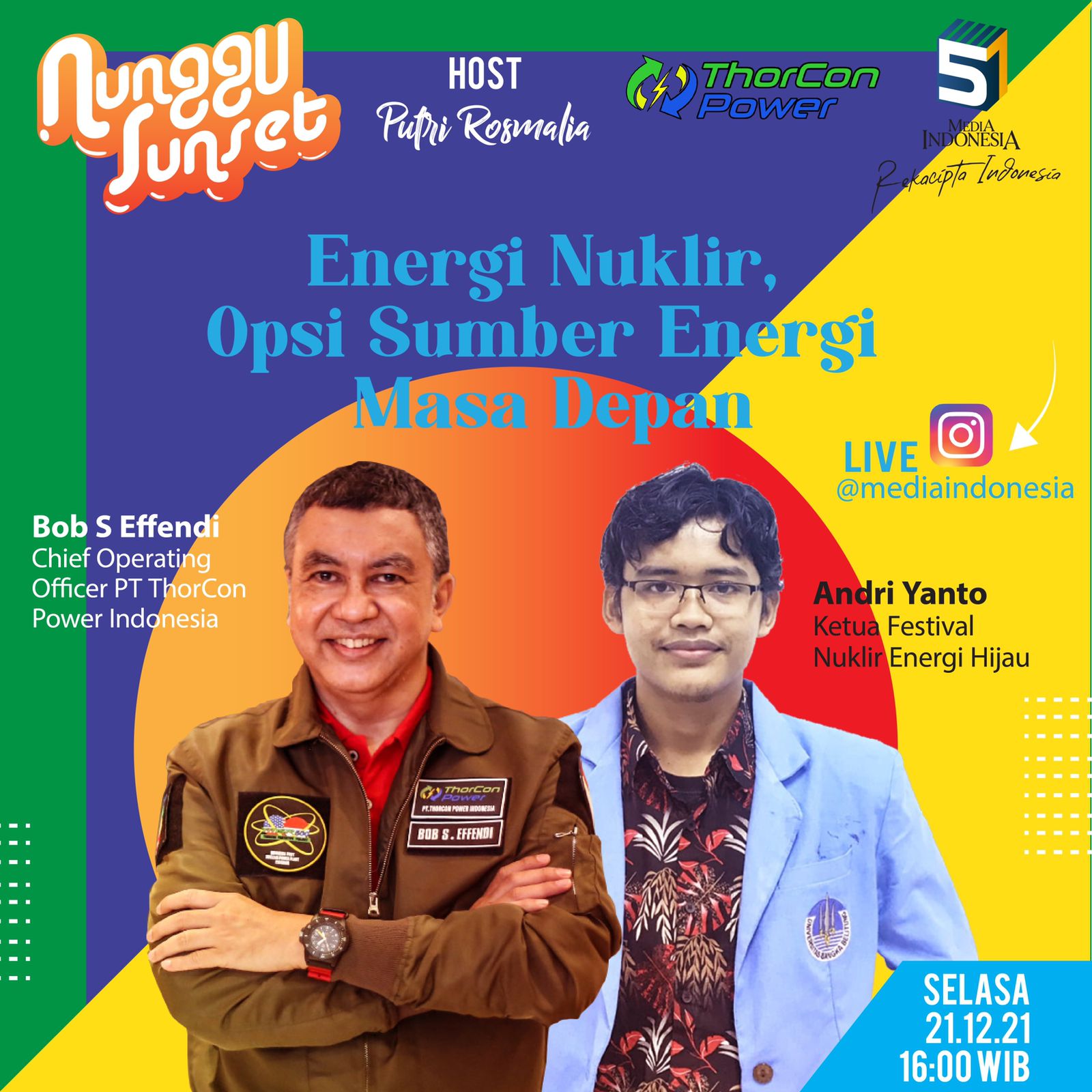 Program Nunggu Sunset Membahas energi nuklir