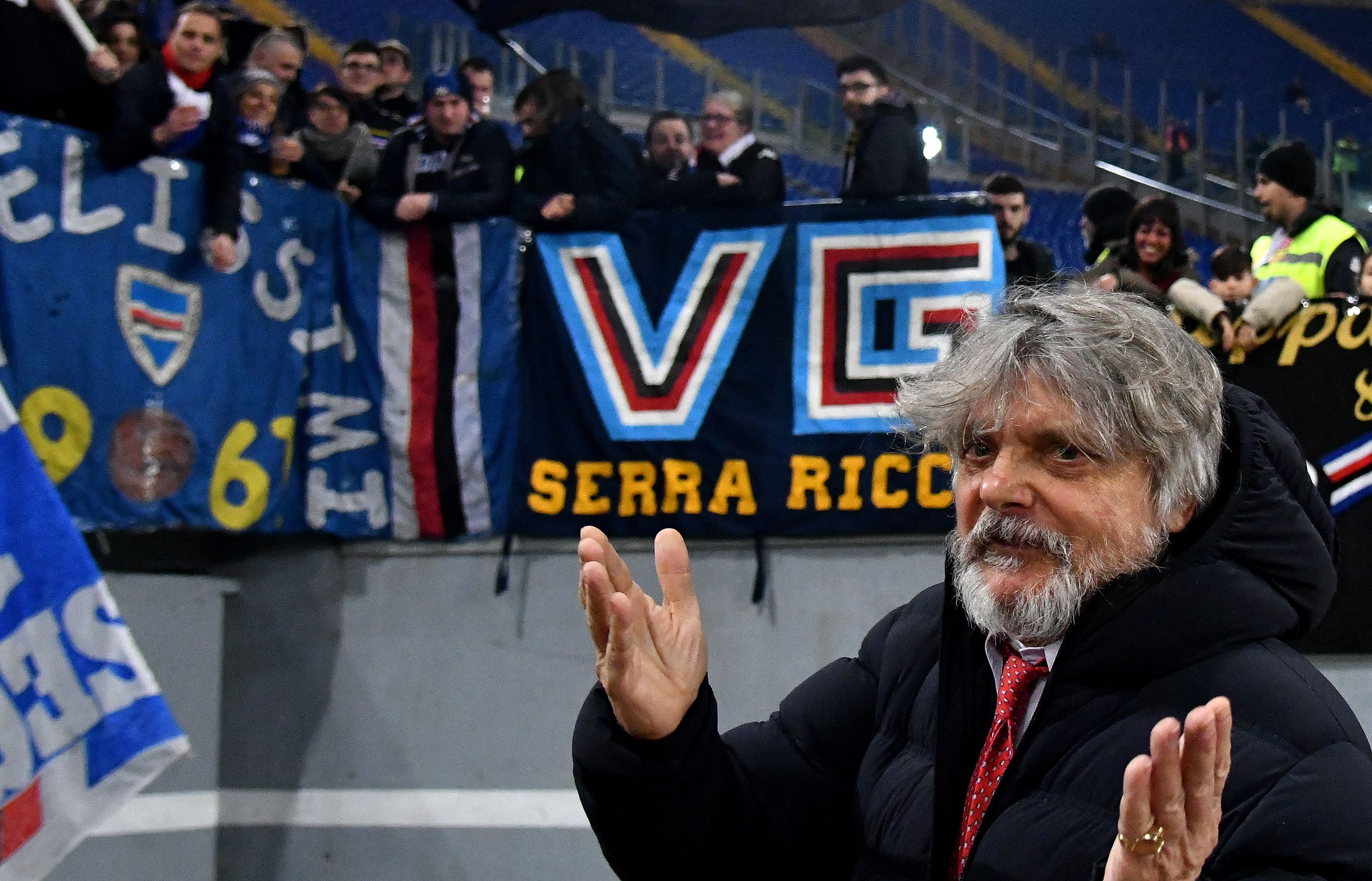 Presiden Sampdoria Massimo Ferrero