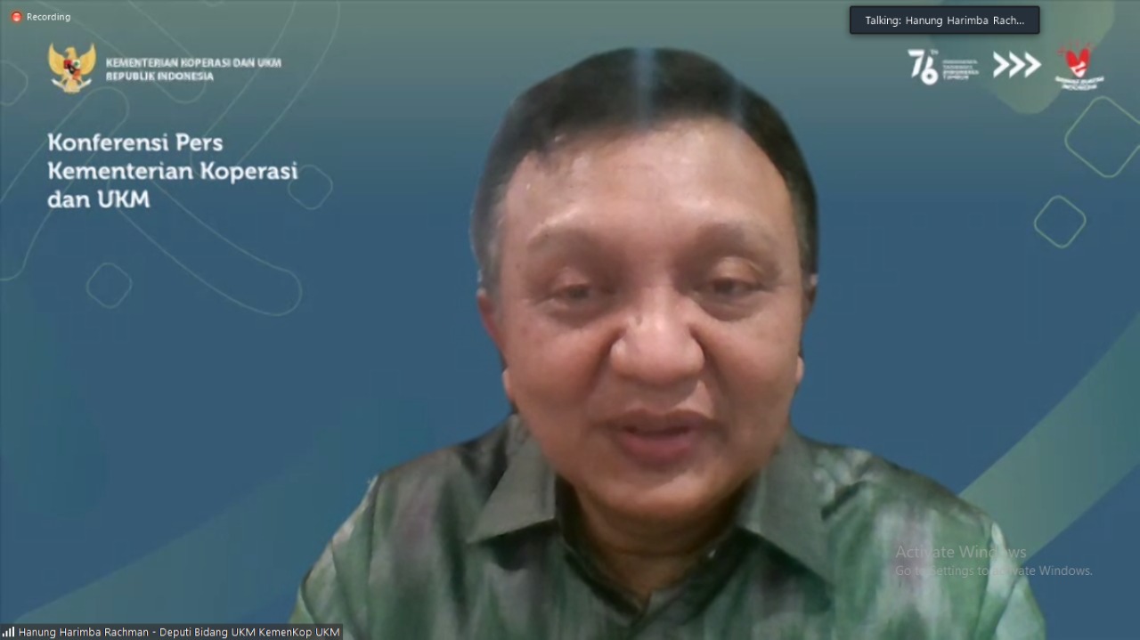Deputi Bidang UKM Kementerian Koperasi dan UKM Hanung Harimba Rachman