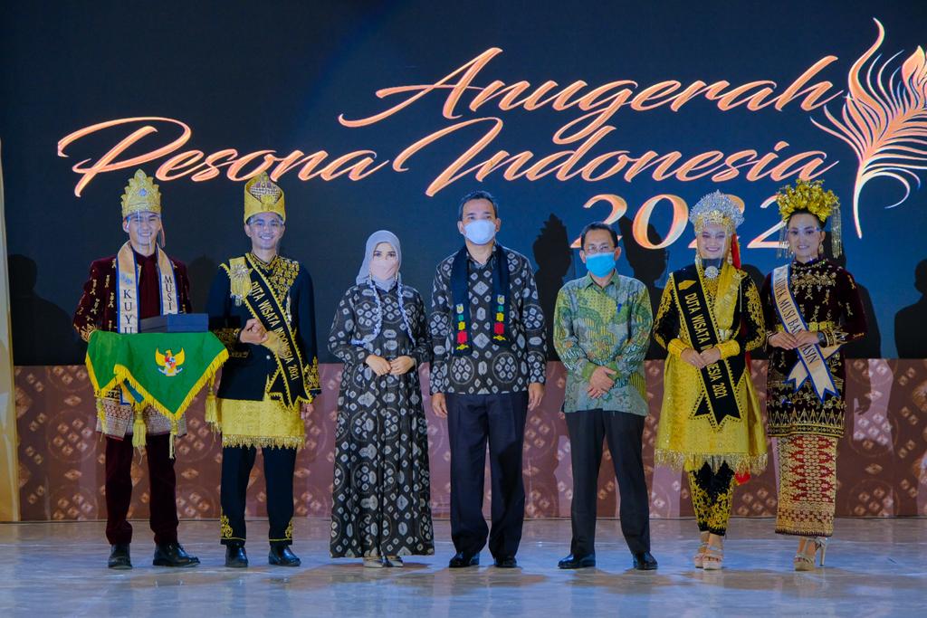 Kabupaten Muba, Sumsel meraih dua pengharagaan pada malam Puncak API Award 2021, Selasa (30/11).