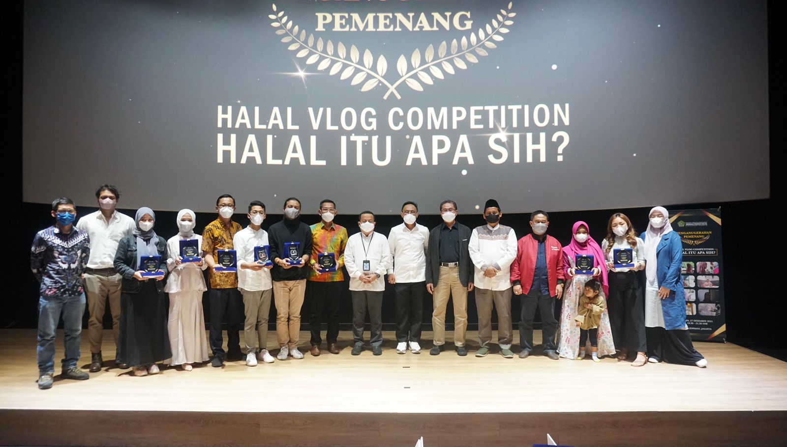 Acara pengumuman pemenang Halal Vlog Competition 2021.