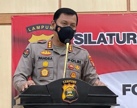 Kabid Humas Pplda Lampung Kombes Zahwani Pandra Arsyad. 