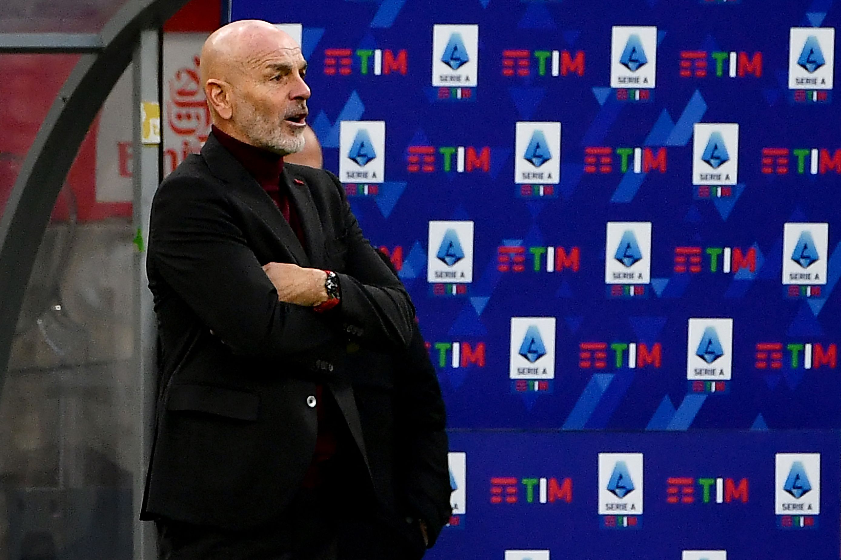 Pelatih AC Milan Stefano Pioli