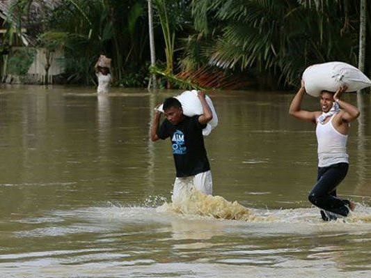Banjir yang melanda permukiman warga di Aceh Utara, Provinsi Aceh, beberapa waktu lalu. 