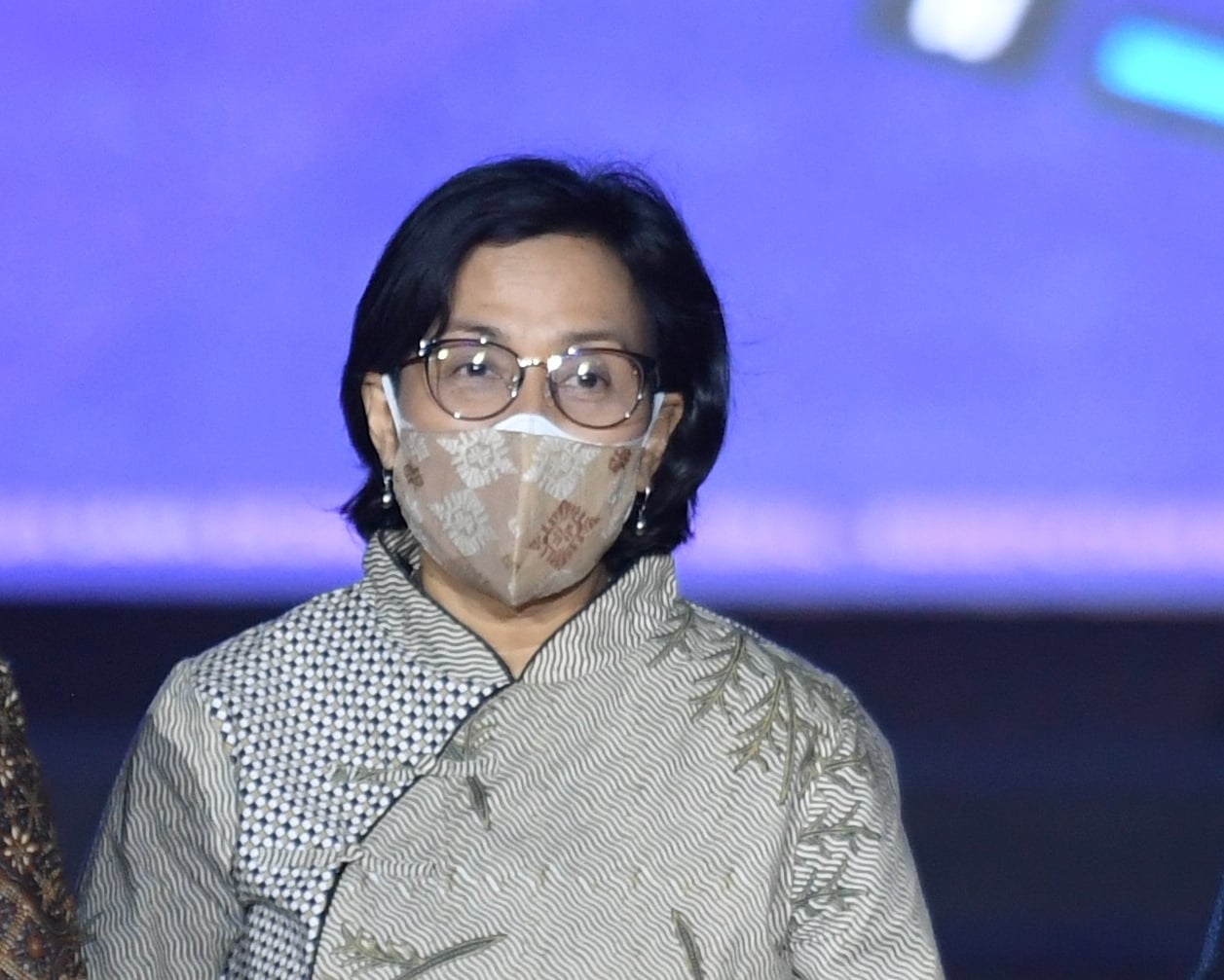 Menteri Keuangan Sri Mulyani saat menghadiri saat Opening Ceremony Presidensi G20 Indonesia 2022 di Jakarta, Rabu (1/12). 