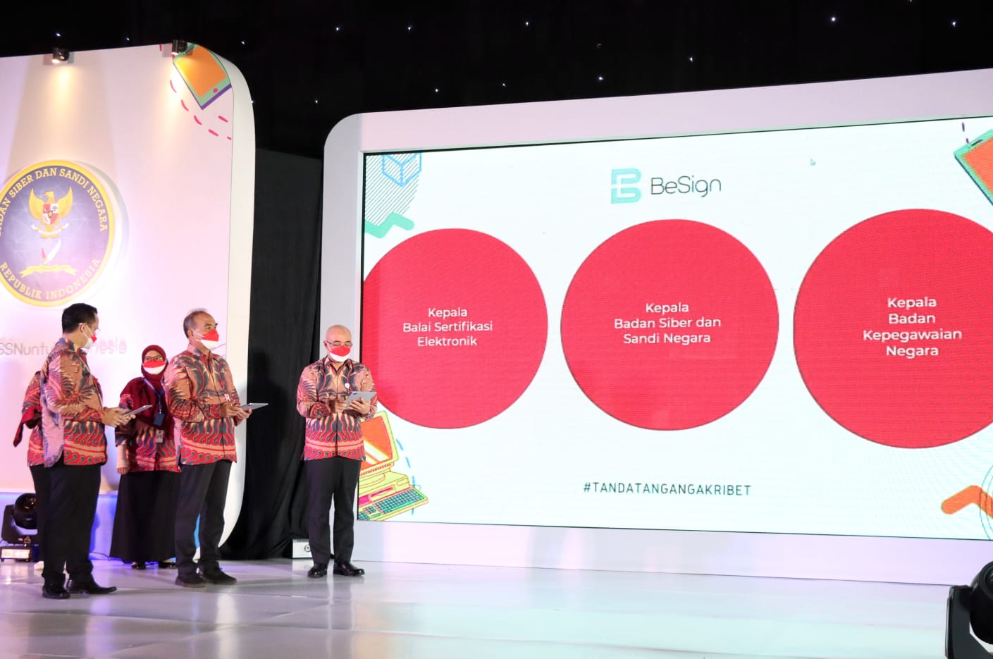 Acara Launching aplikasi BeSign di Jakarta, Sabtu (18/12)