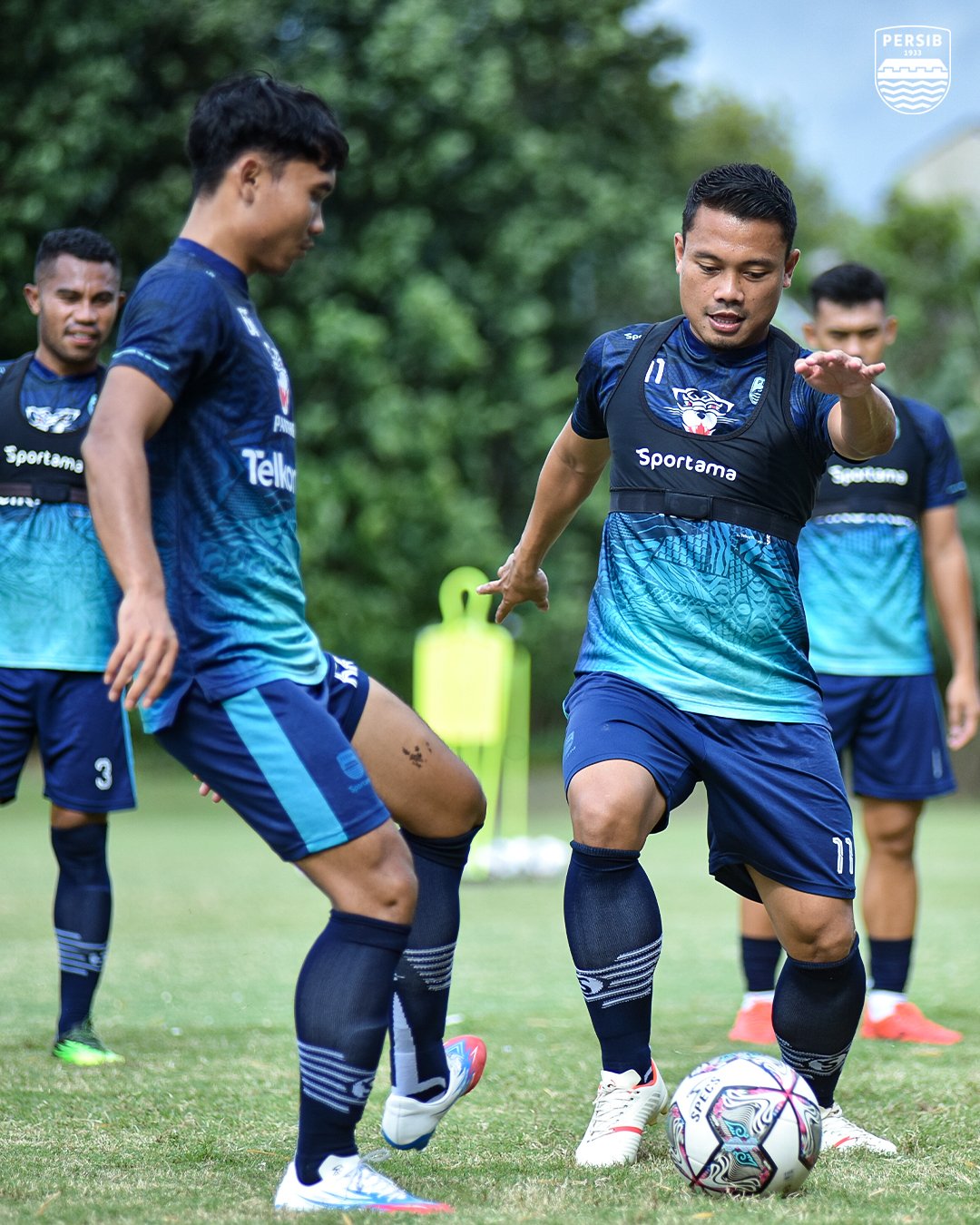 Skuad Persib tengah berlatih