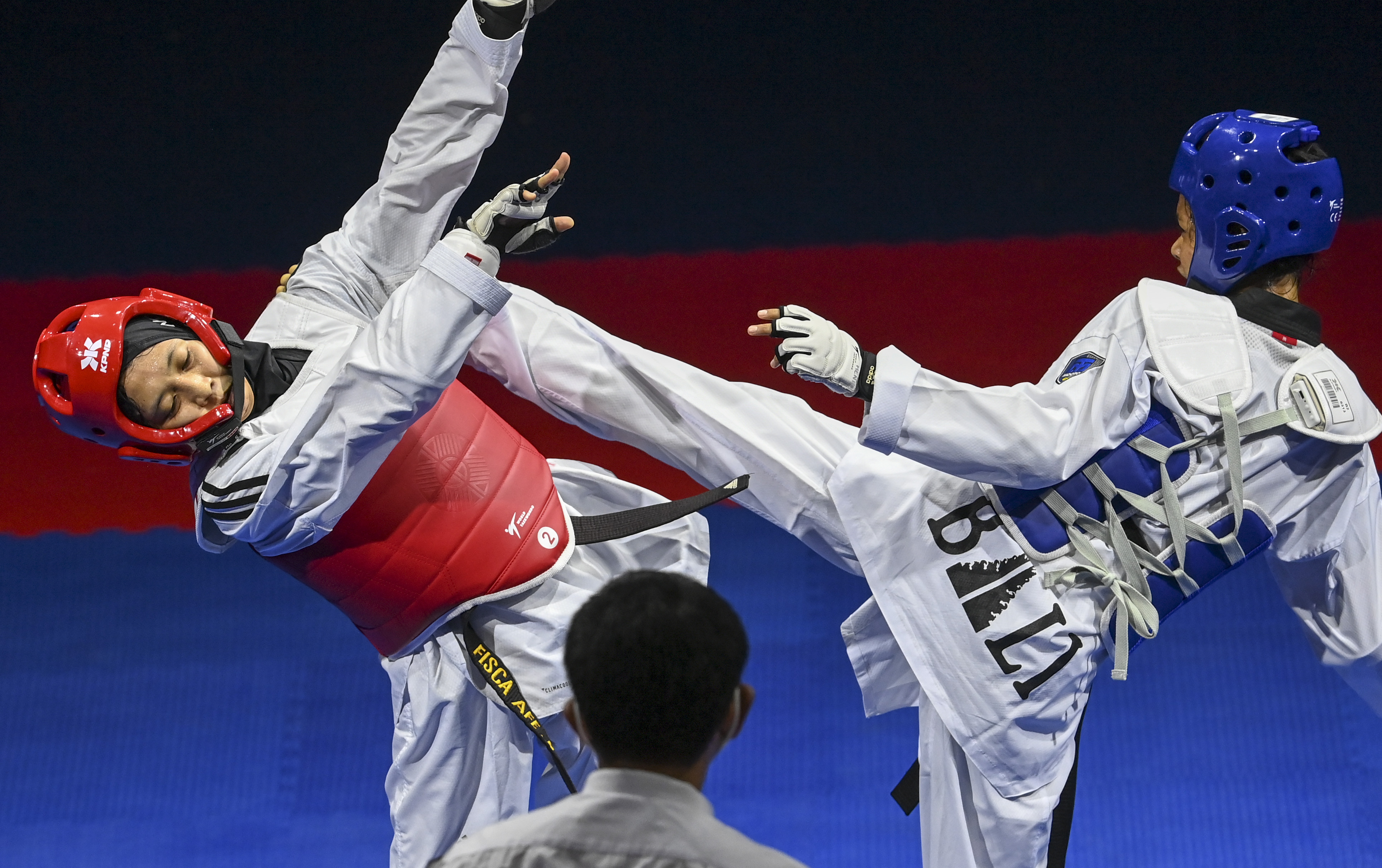 Ilustrasi: Pertandingan final Taekwondo putri, kategori Kyorugi kelas under 46 Kg putri PON Papua 2021,  Selasa (5/10/2021)