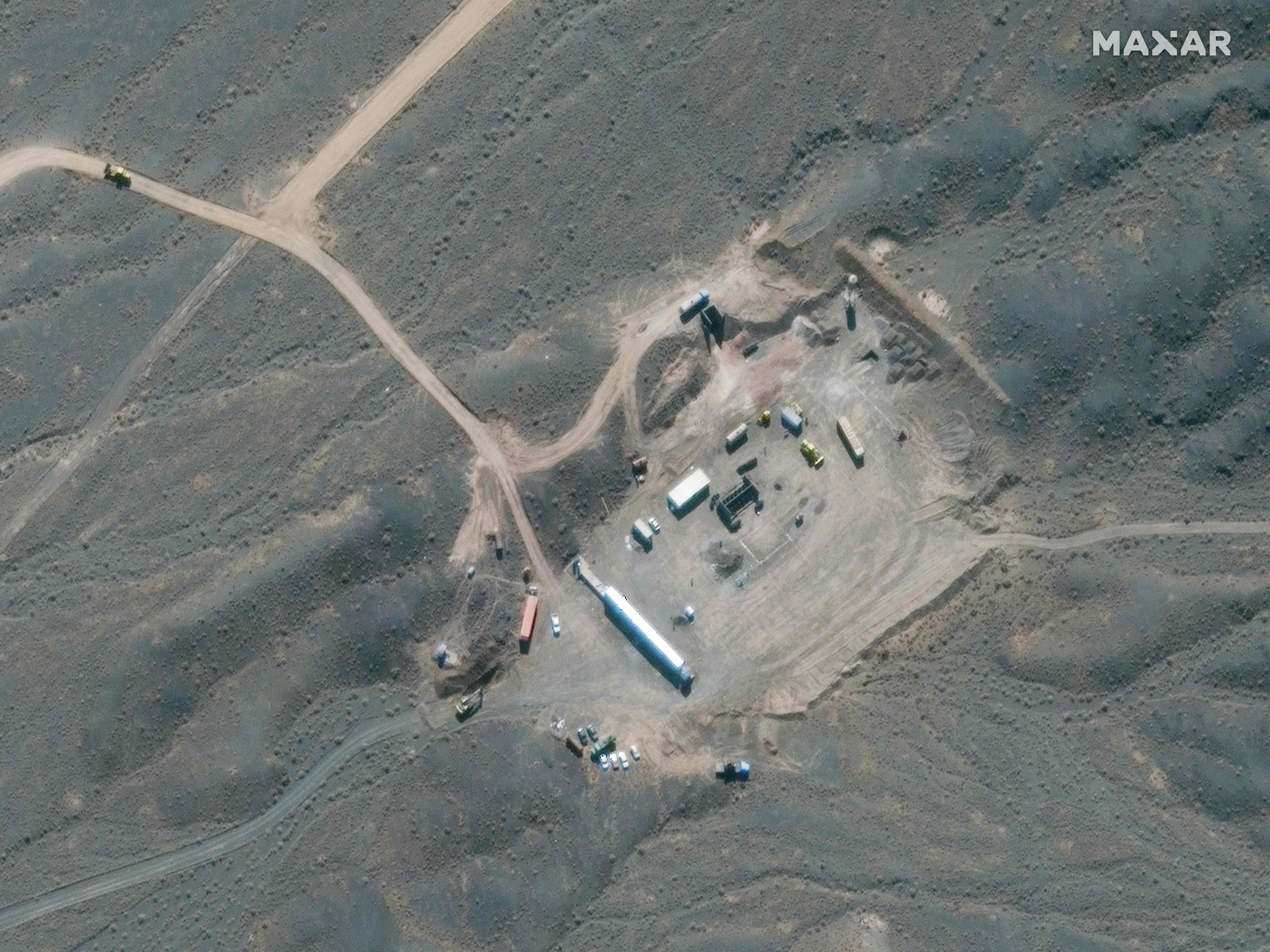 Fasilitas nuklir Natanz, Iran.