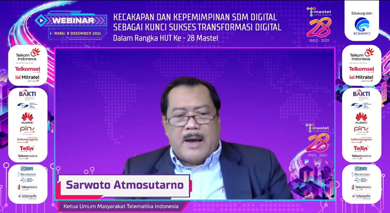 Ketua Umum Masyarakat Telematika Indonesia (Mastel) Sarwoto Atmosutarno.