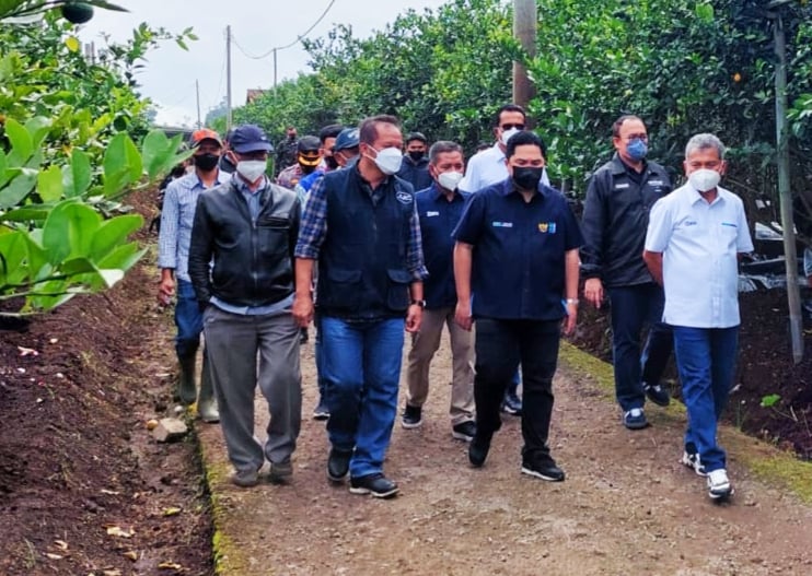 Menteri BUMN Erick Thohir di Kabupaten Bandung Barat, Jawa Barat