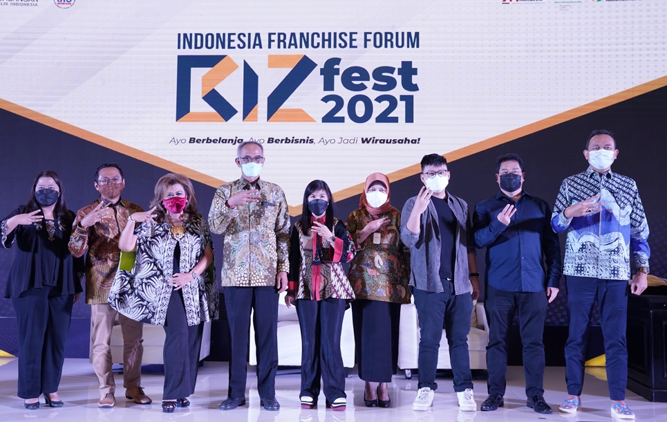 Kegiatan Indonesia Franchise Forum BizFest 2021. 