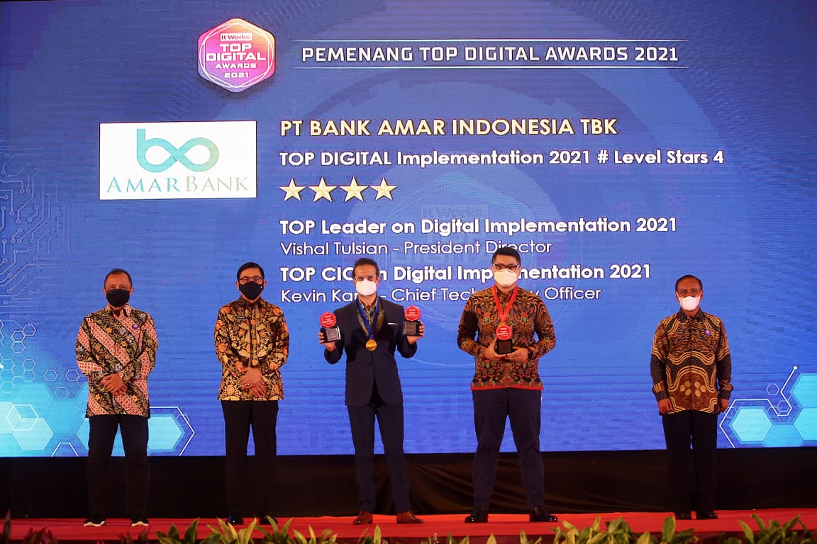 Penghargaan untuk Amar Bank dalam TOP Digital Awards 